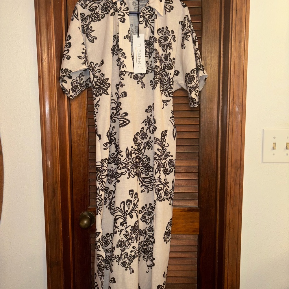 Greek Black and White Sleeve Sundress